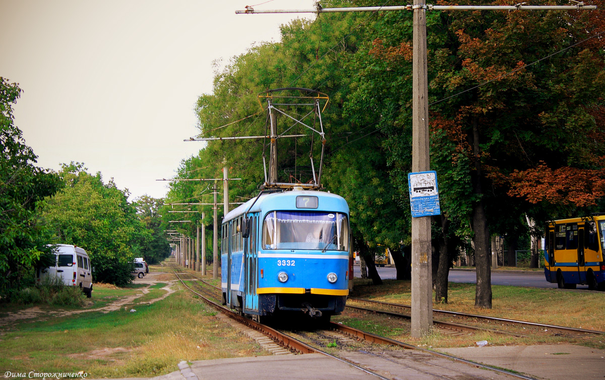 Одесса, Tatra T3R.P № 3332; Одесса — Трамвайные линии: Пересыпь → Центролит
