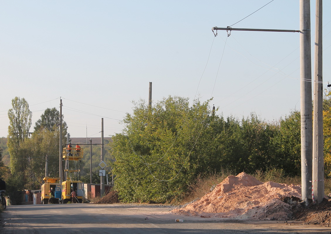 Bachmutas — Building of the new trolleybus line Levanevskogo — Kolpakovoy — Oborony — Vynogradnaya