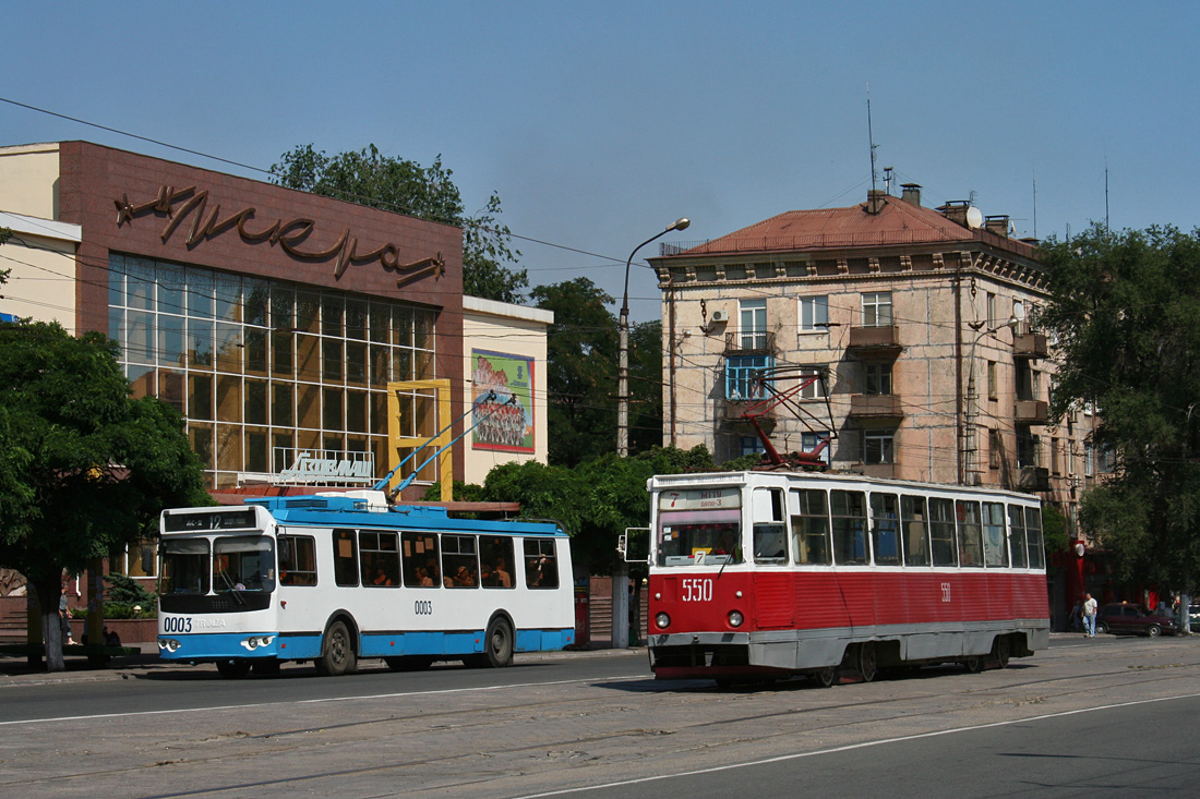 Мариуполь, ЗиУ-682Г-016.02 № 0003; Мариуполь, 71-605 (КТМ-5М3) № 550