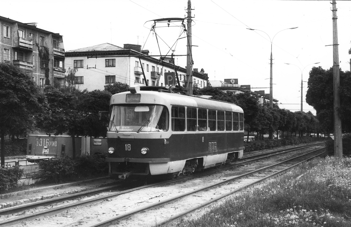 Житомир, Tatra T4SU № 18; Житомир — Старые фотографии подвижного состава