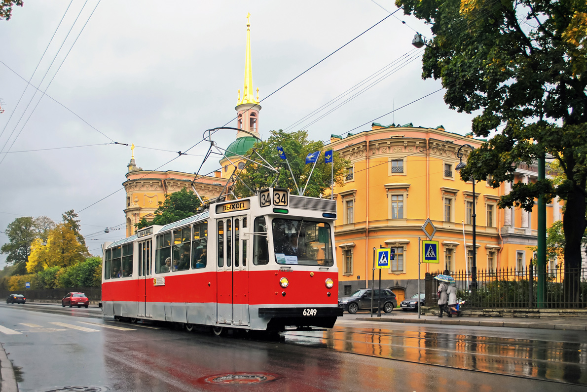 Szentpétervár, LM-68 — 6249; Szentpétervár — Petersburg tram 105 anniversary, parade of cars
