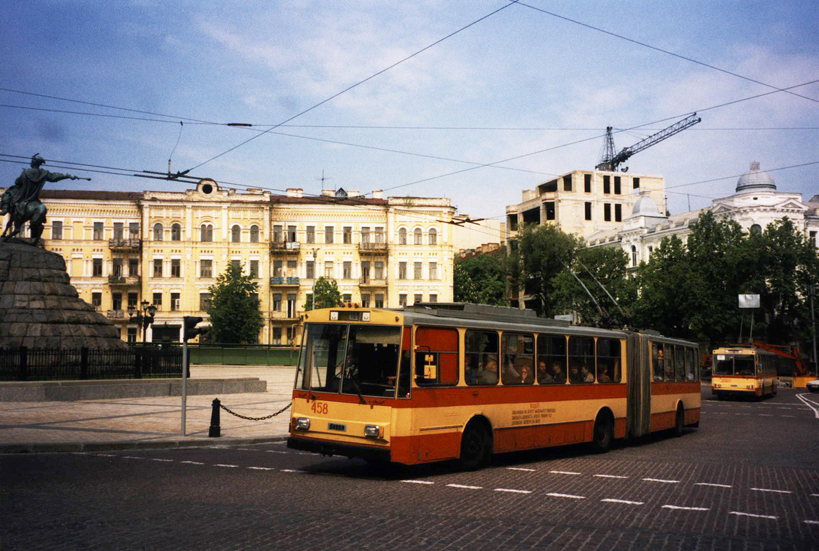 Киев, Škoda 15Tr02/6 № 458; Киев, Škoda 14Tr02/6 № 2007; Киев — Исторические фотографии