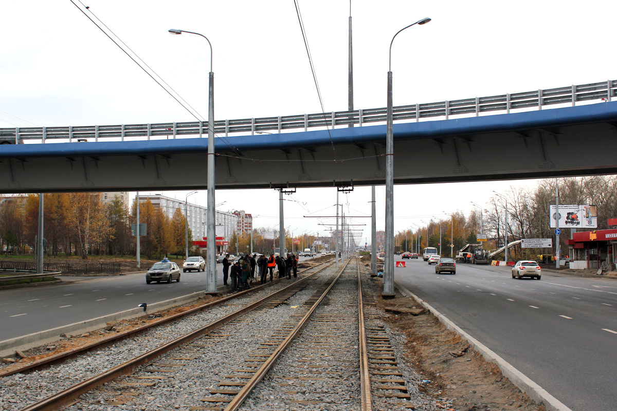 Kazan — Construction of tram line to “Sun City” district