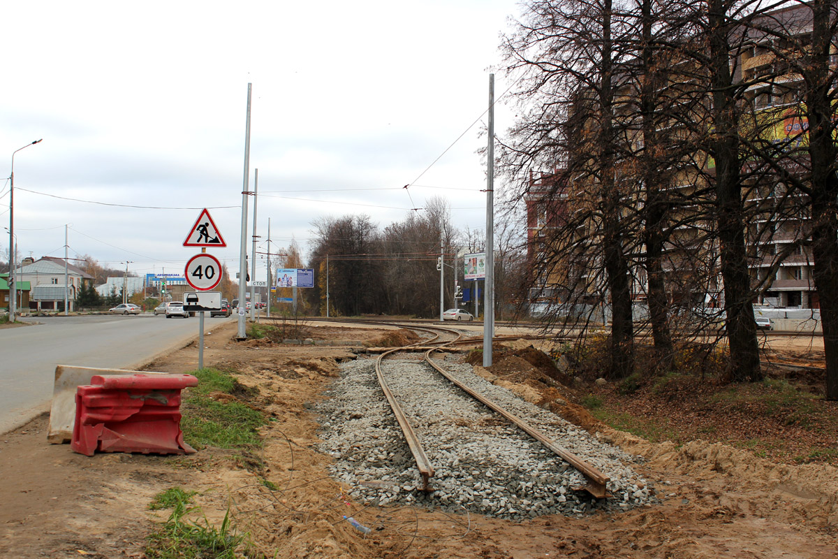 Kazaň — Construction of tram line to “Sun City” district