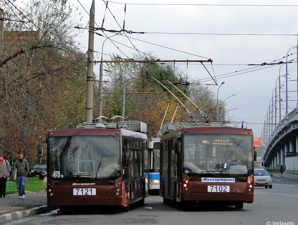 Москва, Тролза-5265.00 «Мегаполис» № 7121; Москва, Тролза-5265.00 «Мегаполис» № 7102