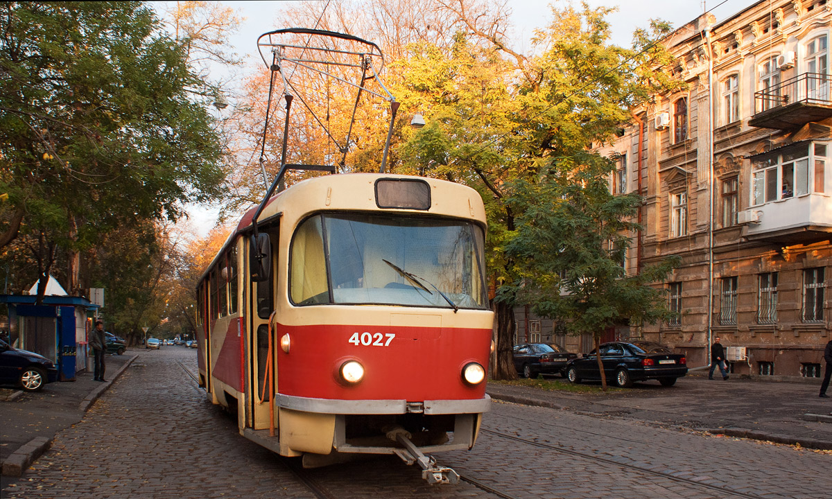 Odesa, Tatra T3SU # 4027; Odesa — 03.11.2012 — Golden Autumn Phototravelling