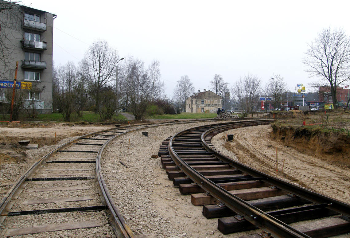 Rīga — Reconstruction of line to Jugla (14.04.2012-28.05.2013)