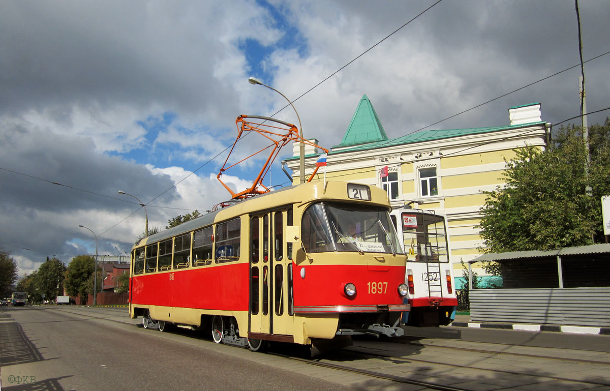 Москва, Tatra T3SU (двухдверная) № 1897