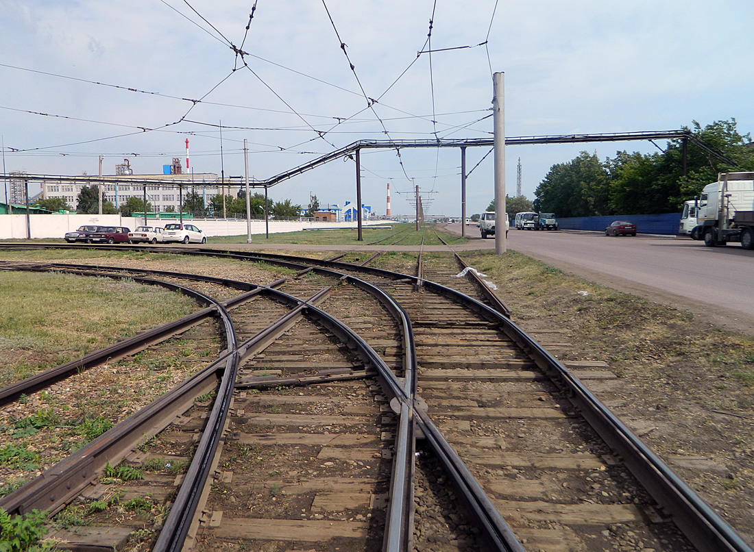 Salavat — Closed  tram line at the Novo-Salavat CHP; Salavat — tram line