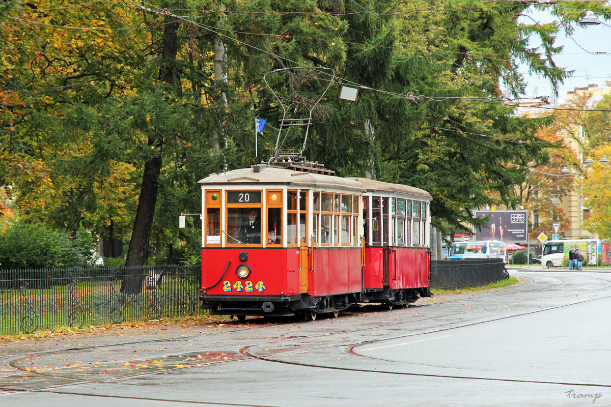 Санкт-Петербург, МС-4 № 2424; Санкт-Петербург — 105-летие Петербургского трамвая, парад вагонов