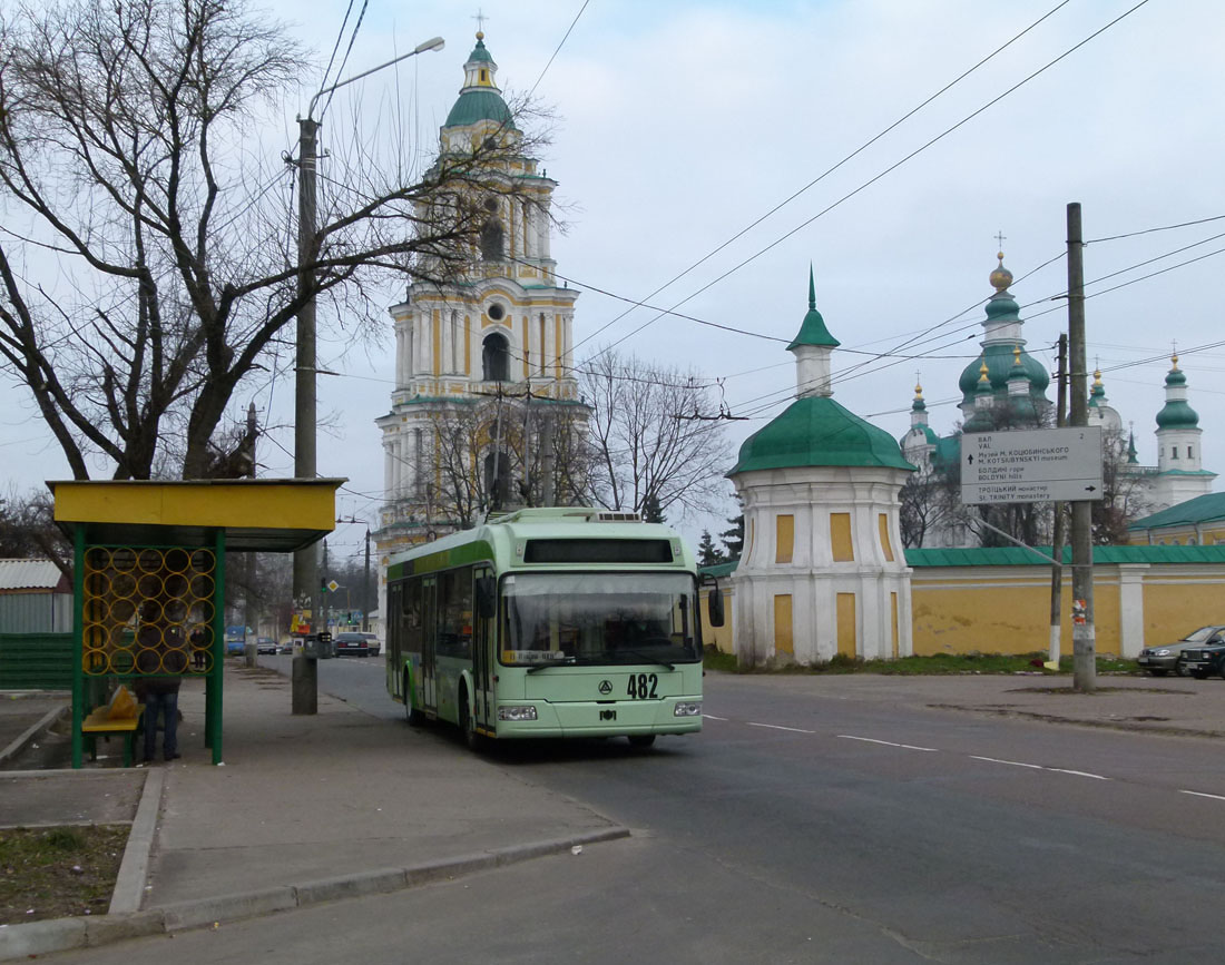 Чернигов, Еталон-БКМ 321 № 482; Чернигов — Покатушки 25 ноября 2012 на троллейбусе Эталон-БКМ 321 № 482