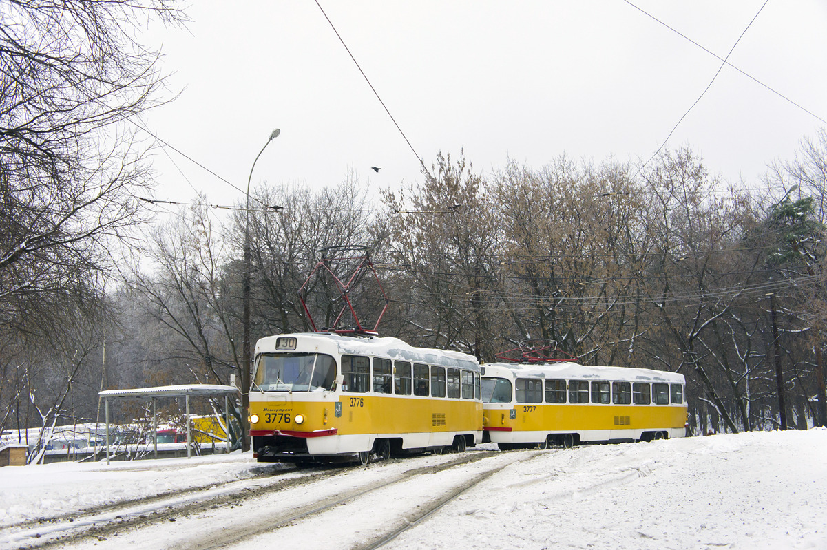 Москва, Tatra T3SU № 3776