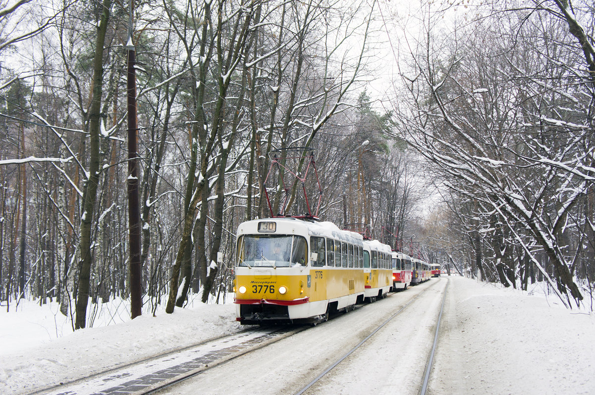 Москва, Tatra T3SU № 3776