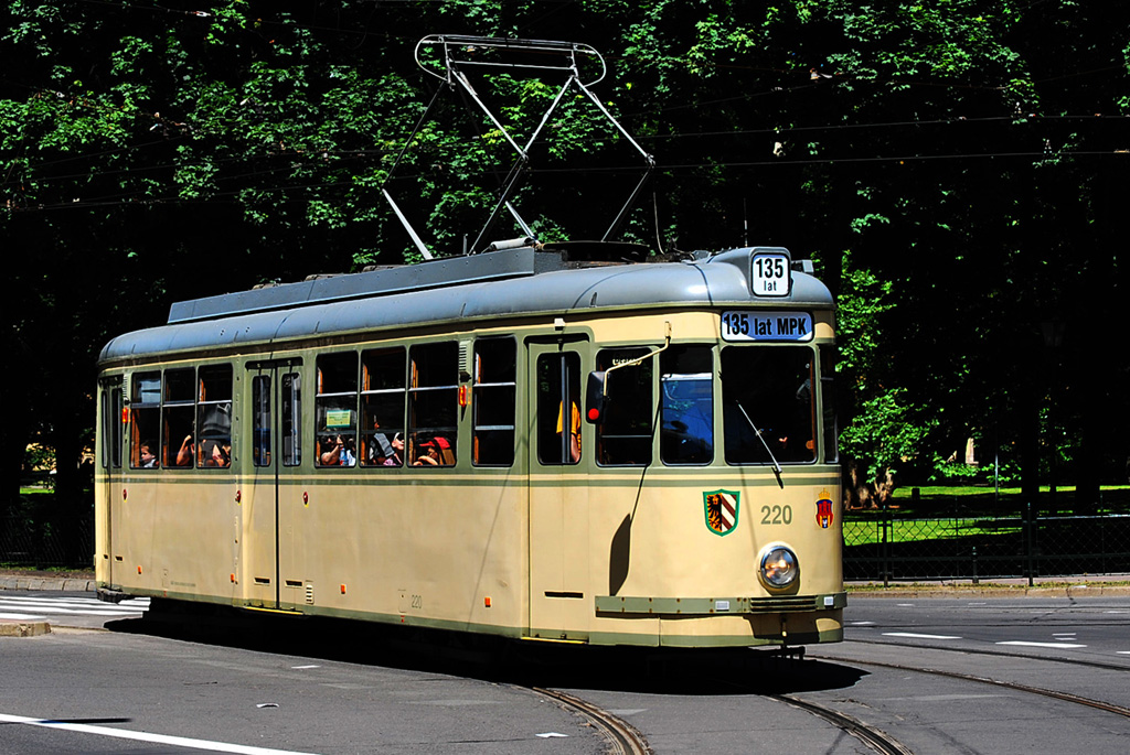 Краков, MAN T4 № 220; Краков — 135 лет городскому транспорту