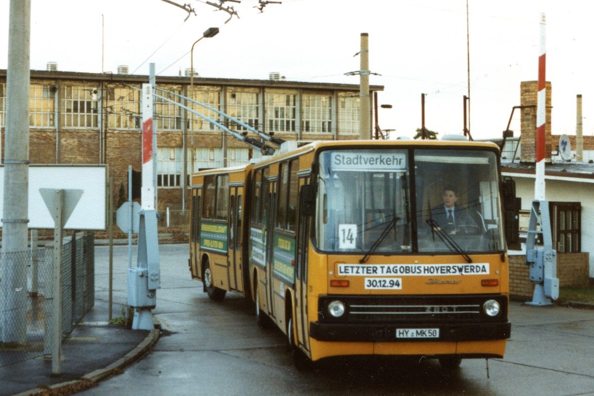 Хойерсверда, Ikarus 280.93 № 720; Хойерсверда — Последний день троллейбусного движения в Хойерсверде (30.12.1994)