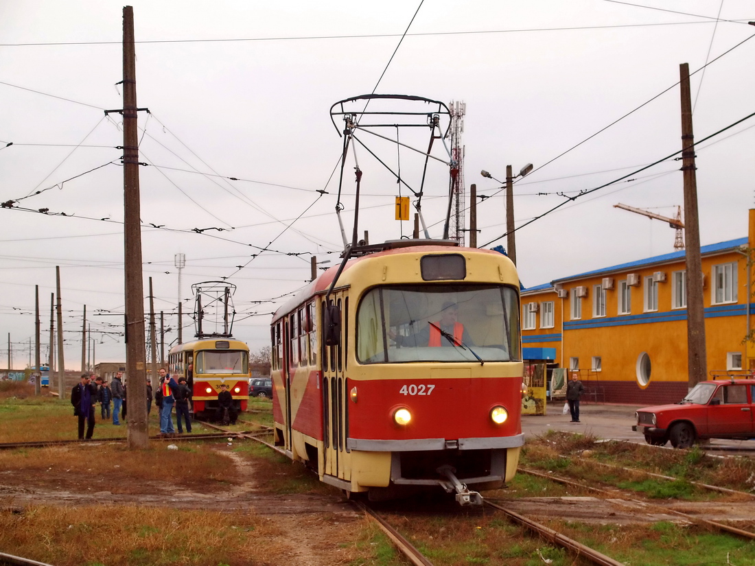 Одесса, Tatra T3SU № 4027; Одесса — 03.11.2012 — Золотая осень в Одессе
