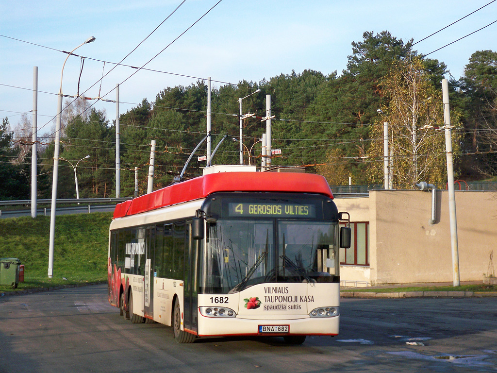 Вильнюс, Solaris Trollino II 15 AC № 1682