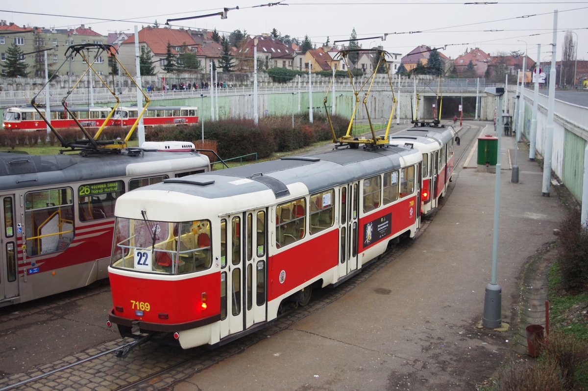 Praga, Tatra T3SUCS nr. 7169; Praga — Terminus stations