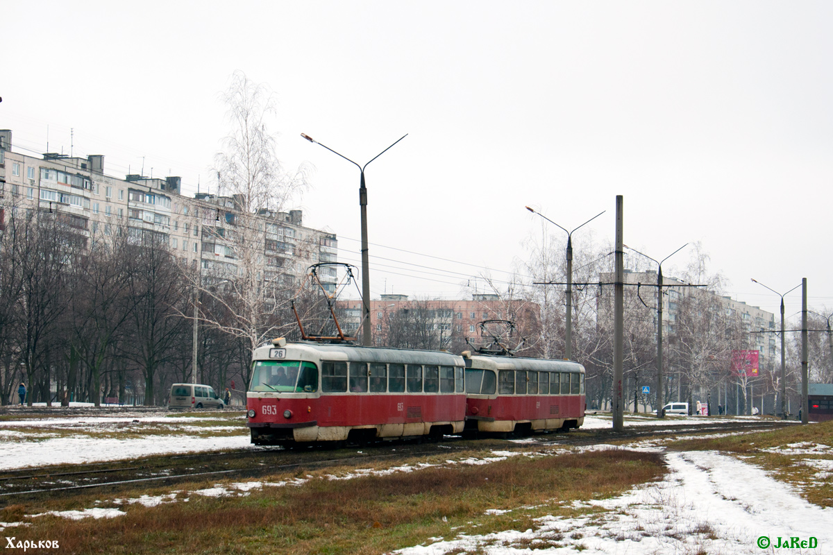 Харьков, Tatra T3SU № 693