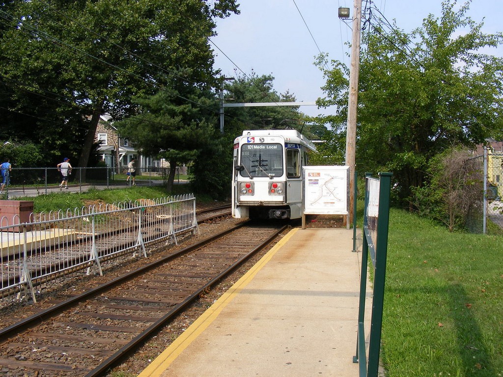 Филадельфия, Kawasaki Suburban LRV № 113; Филадельфия — Пригородные трамвайные линии
