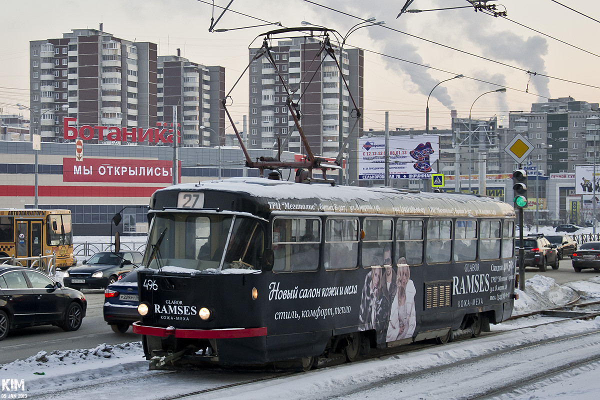Yekaterinburg, Tatra T3SU (2-door) # 496