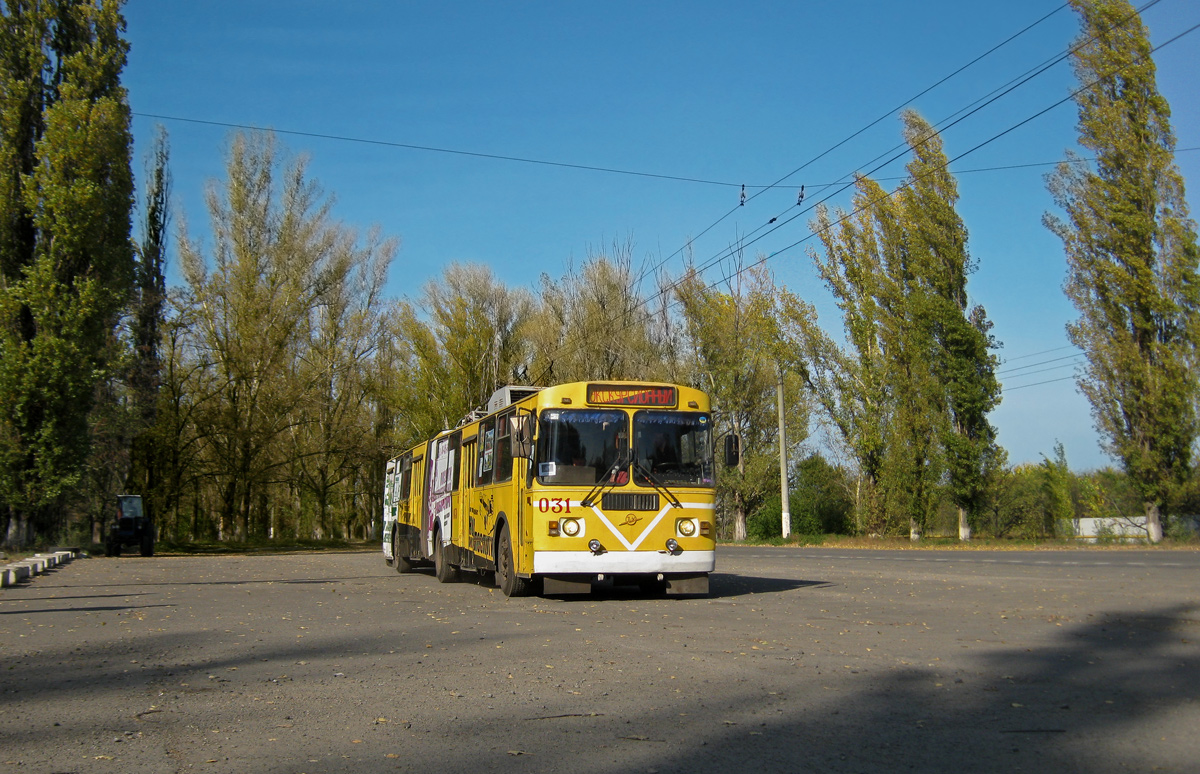 Kryvyi Rih — The ride on trolleybus Ziu-10 # 031 on October 27, 2012