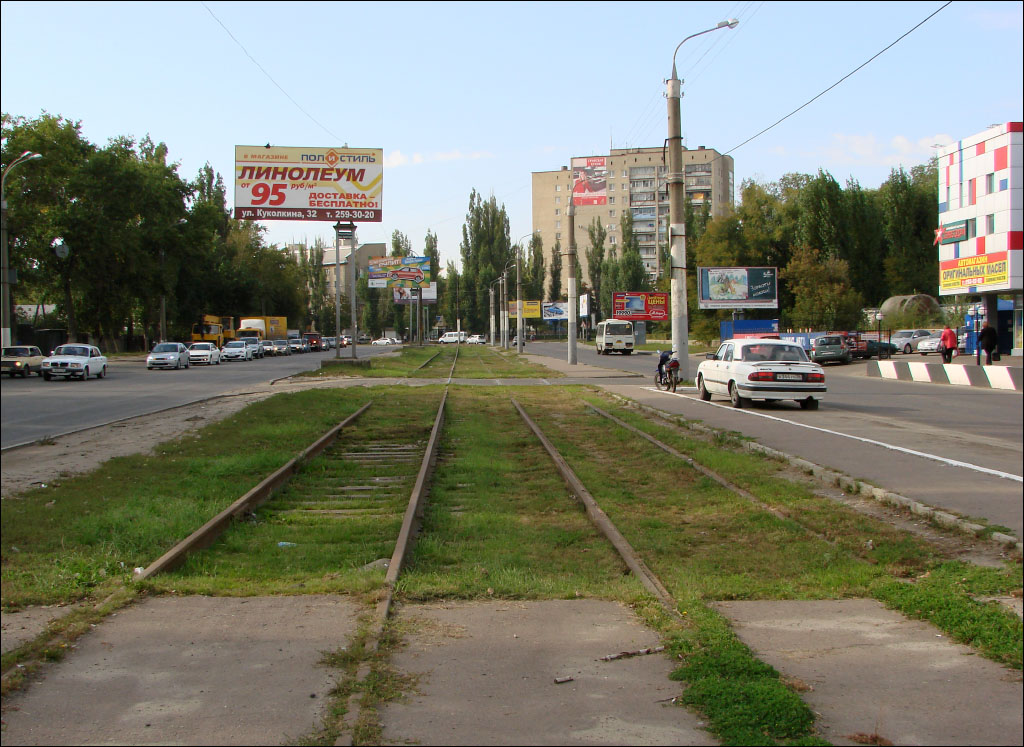 Voronežas — The remnants of Voronezh tramway