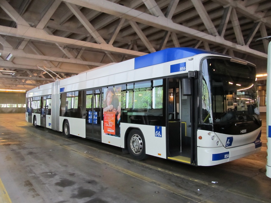 Lausanne, Hess SwissTrolley 3 (BGT-N2C) # 856