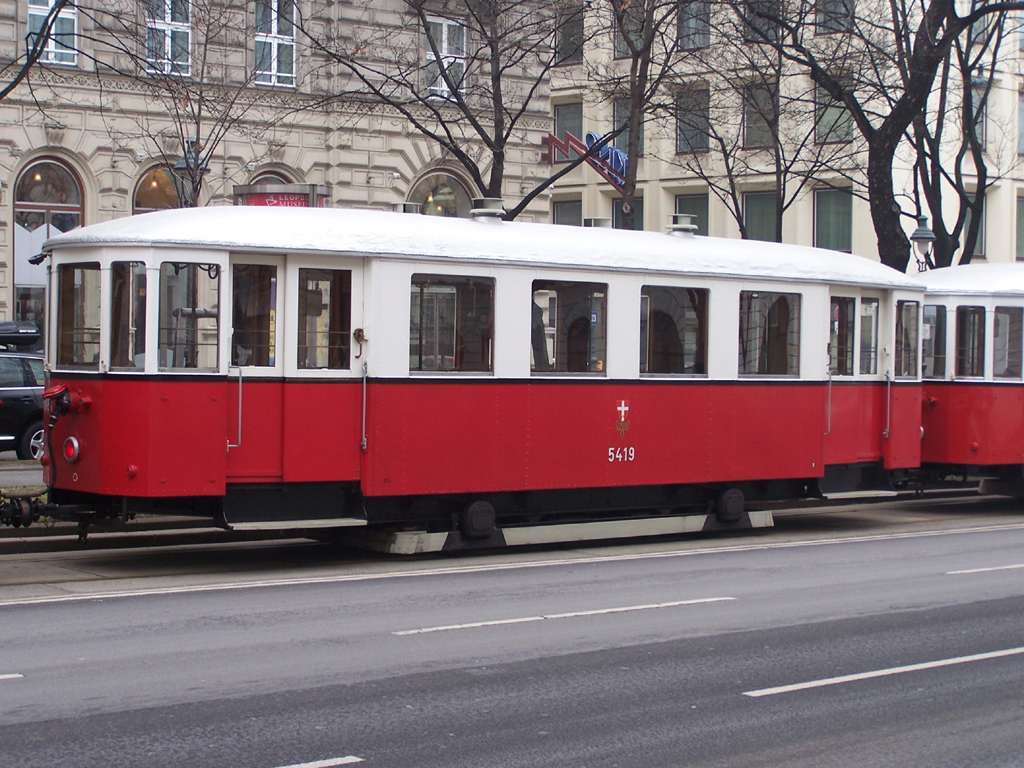 Вена, Graz Type  m3 № 5419; Вена — 236. поездка VEF — 30.01.2011.