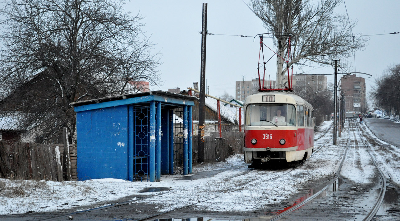 Donetsk, Tatra T3SU # 3916