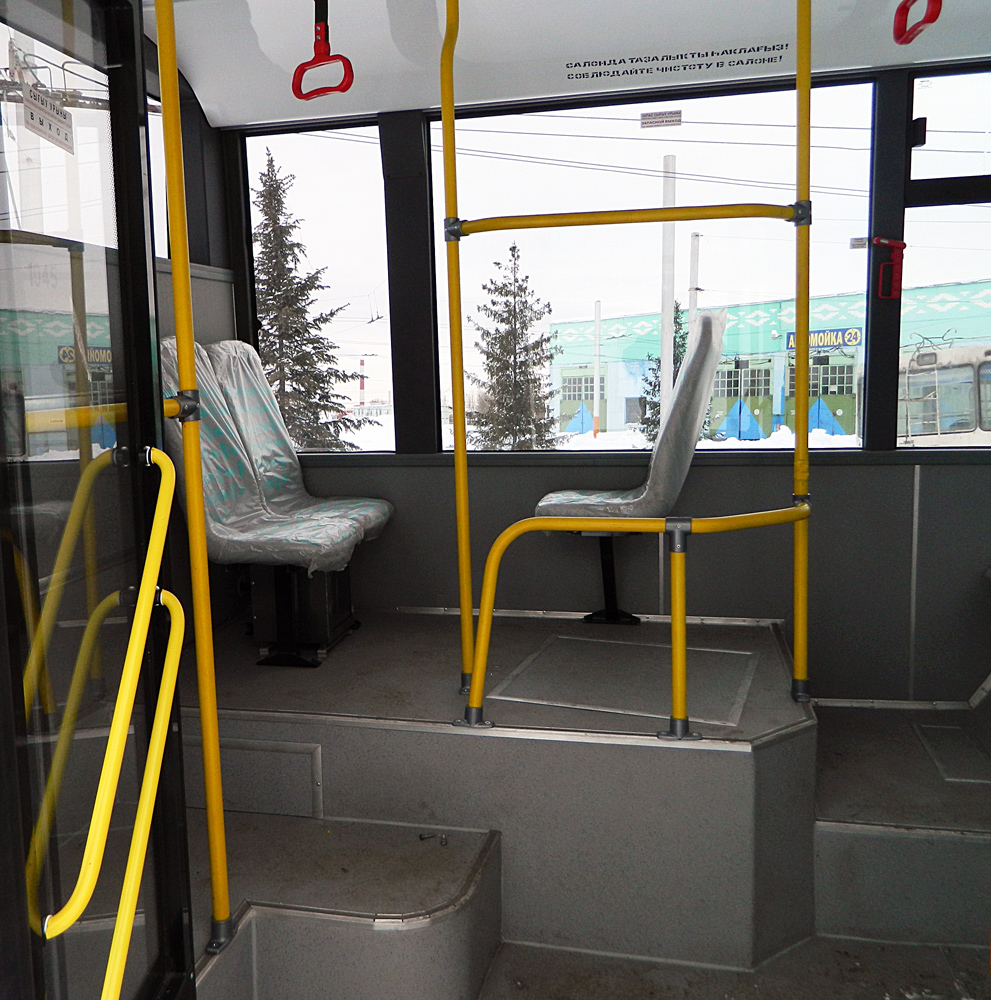 Ufa, BTZ-52763A Nr 1045; Ufa — Car interiors; Ufa — New BTZ trolleybuses