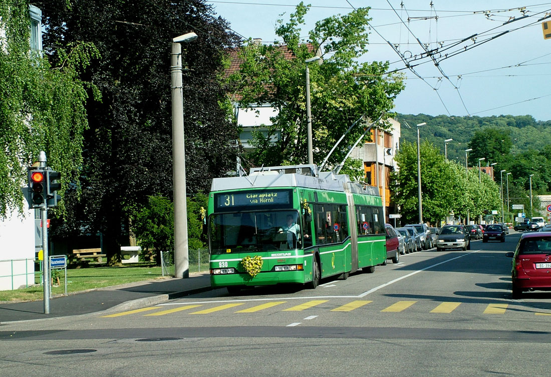 Базель, Neoplan N6020 № 930; Базель — 30.06.2008 — Последний день работы троллейбуса