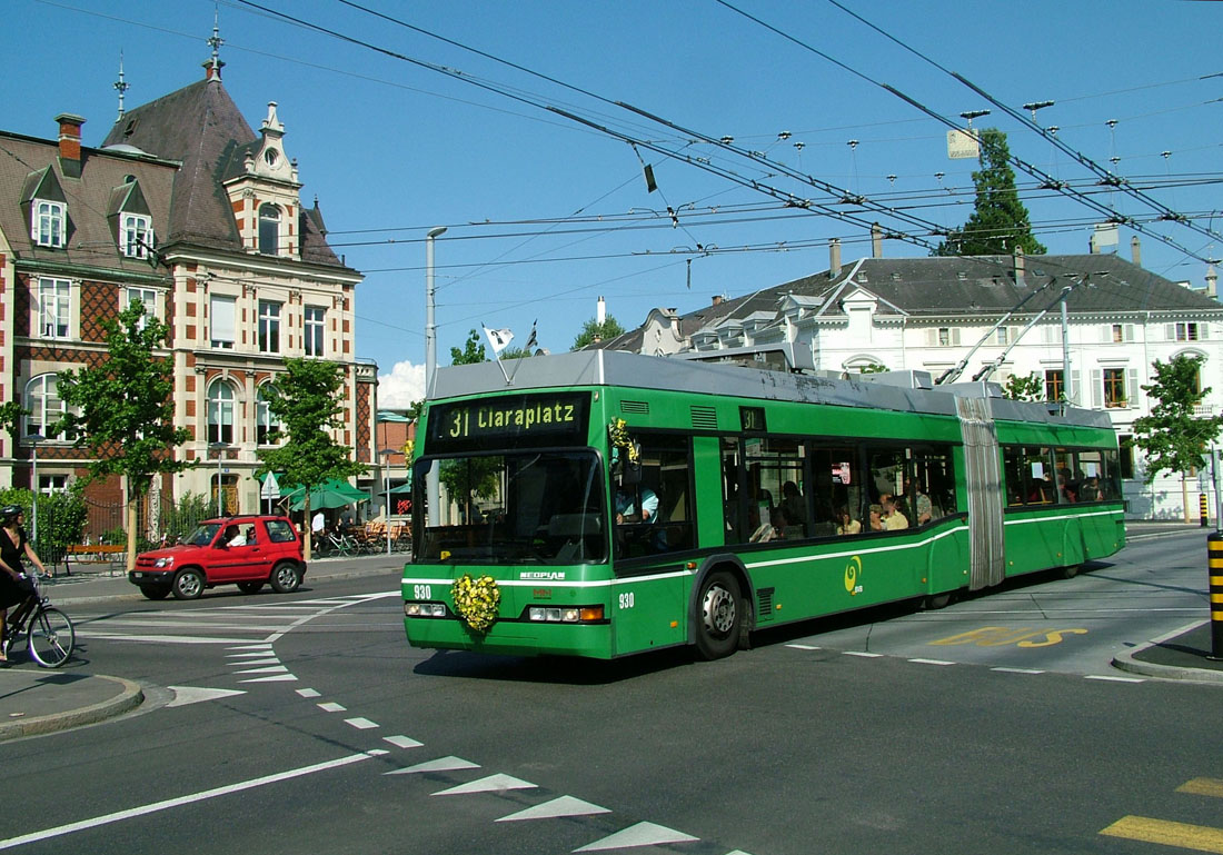 Базель, Neoplan N6020 № 930; Базель — 30.06.2008 — Последний день работы троллейбуса