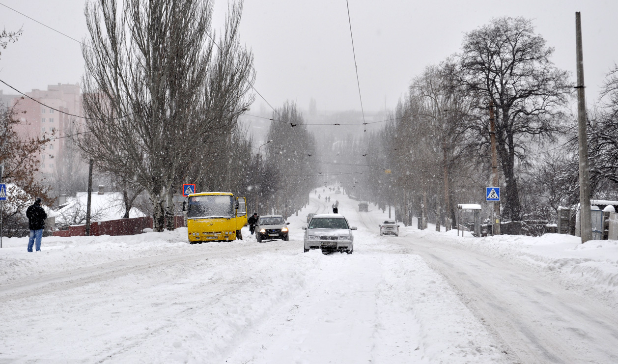 Донецк — Снегопад-2013; Донецк — Трамвайные линии: сеть 3-го депо
