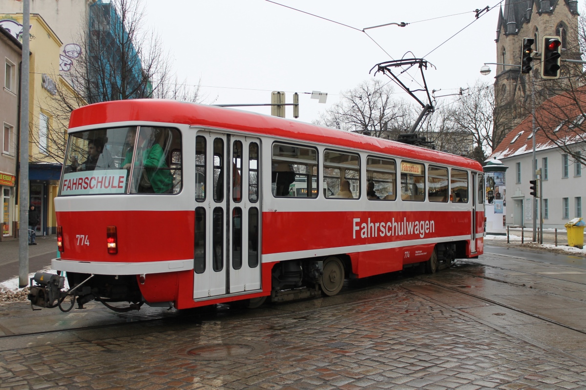 Магдебург, Tatra T4DM № 774; Магдебург — Прощание с Татрами (27.01.2013)