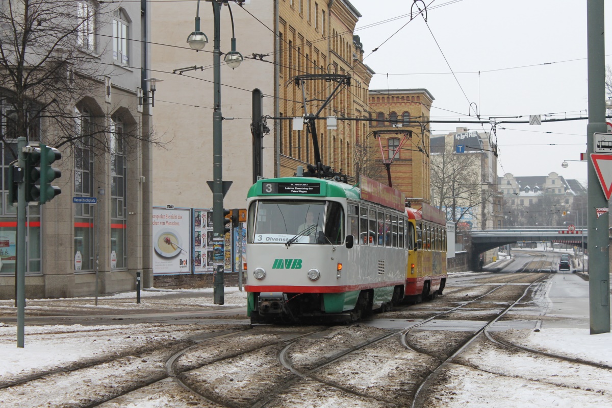 Магдебург, Tatra T4DM № 1272; Магдебург — Прощание с Татрами (27.01.2013)