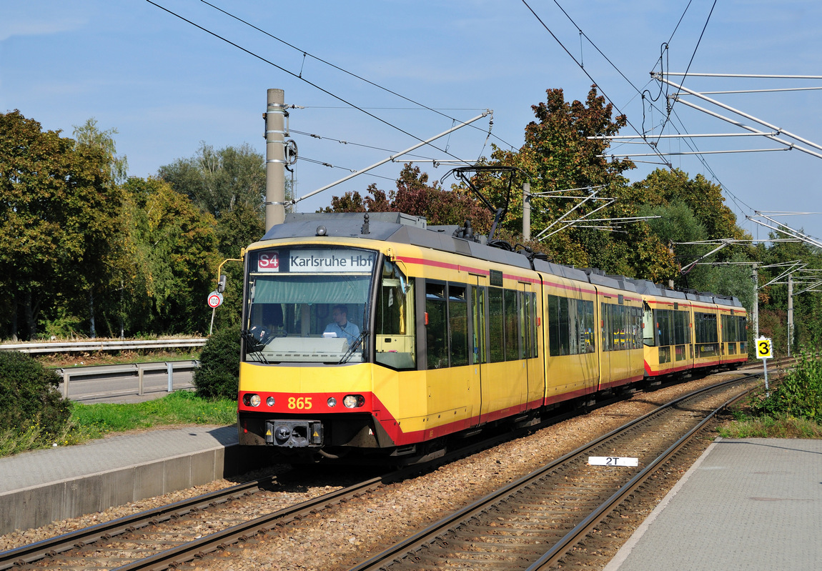 Karlsruhe, Duewag GT8-100D/M-2S N°. 865