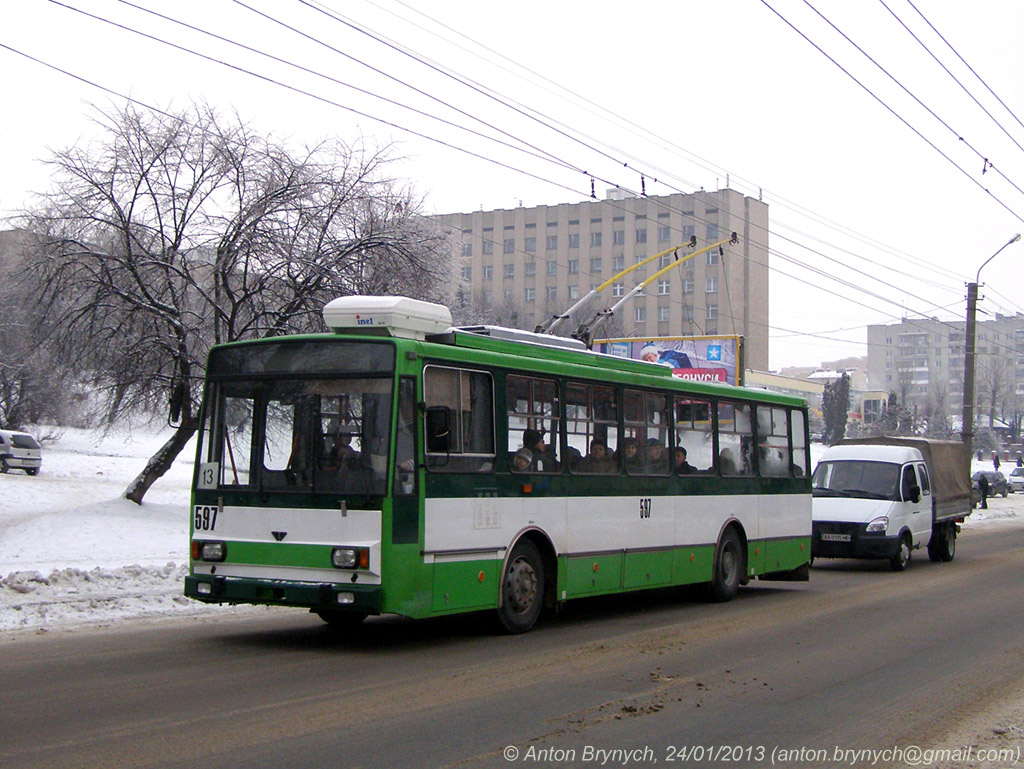 Львов, Škoda 14TrM № 597