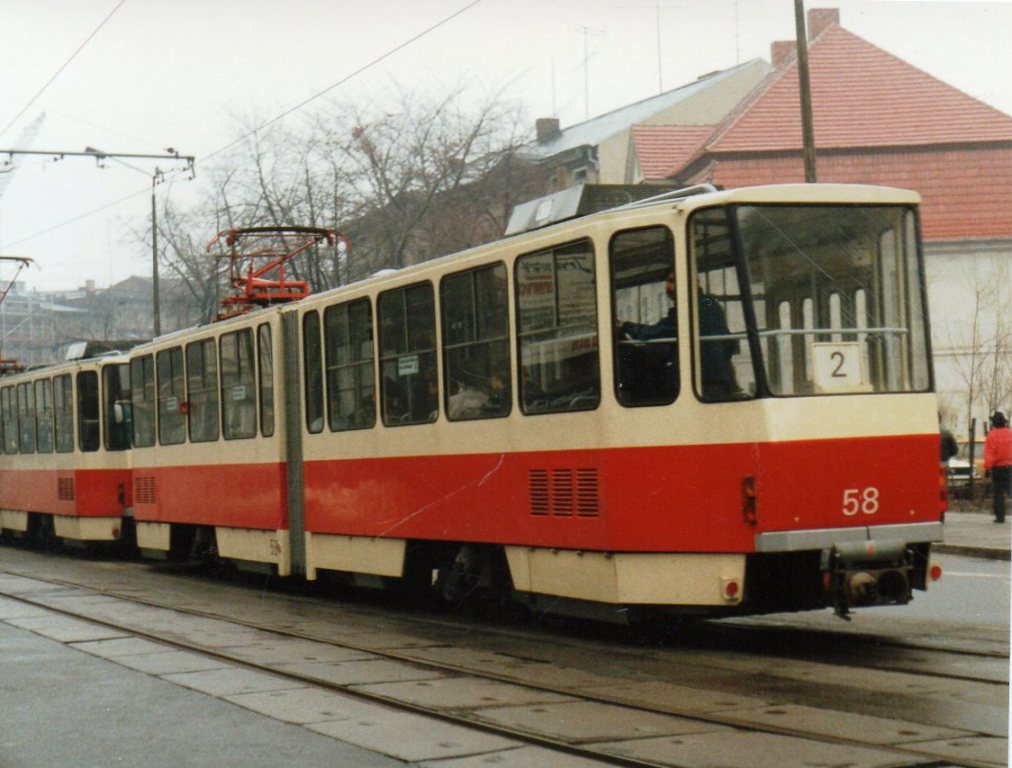 Котбус, Tatra KT4D № 58; Котбус — Старые фотографии