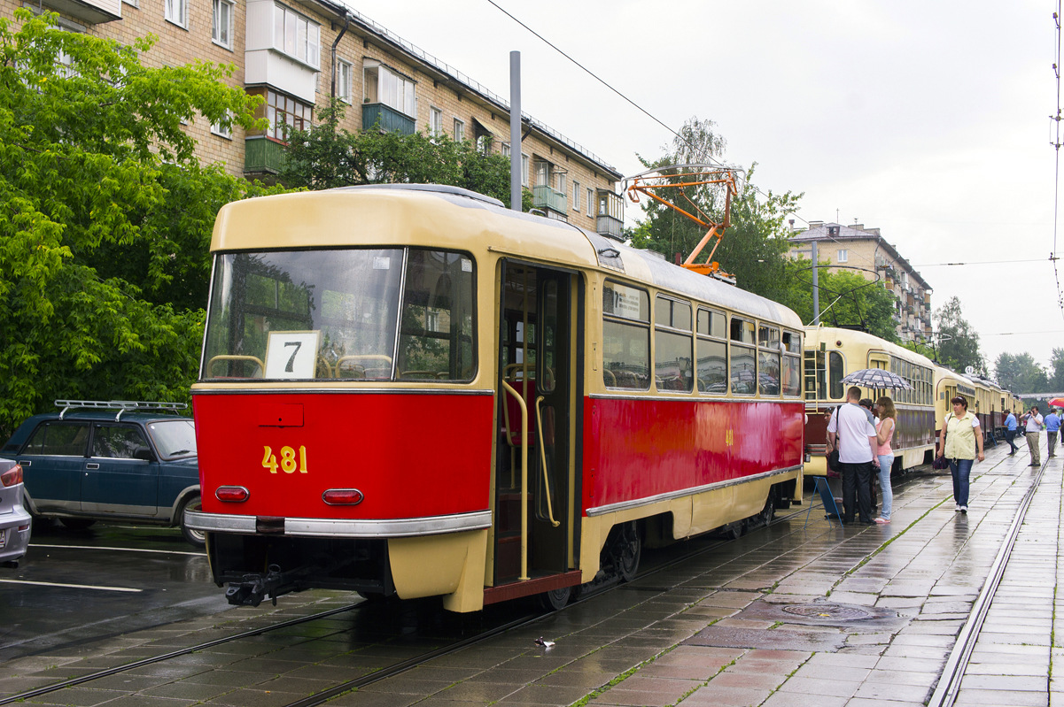 Москва, Tatra T3SU (двухдверная) № 481; Москва — Выставка ретротехники в честь Дня города 2 сентября 2012