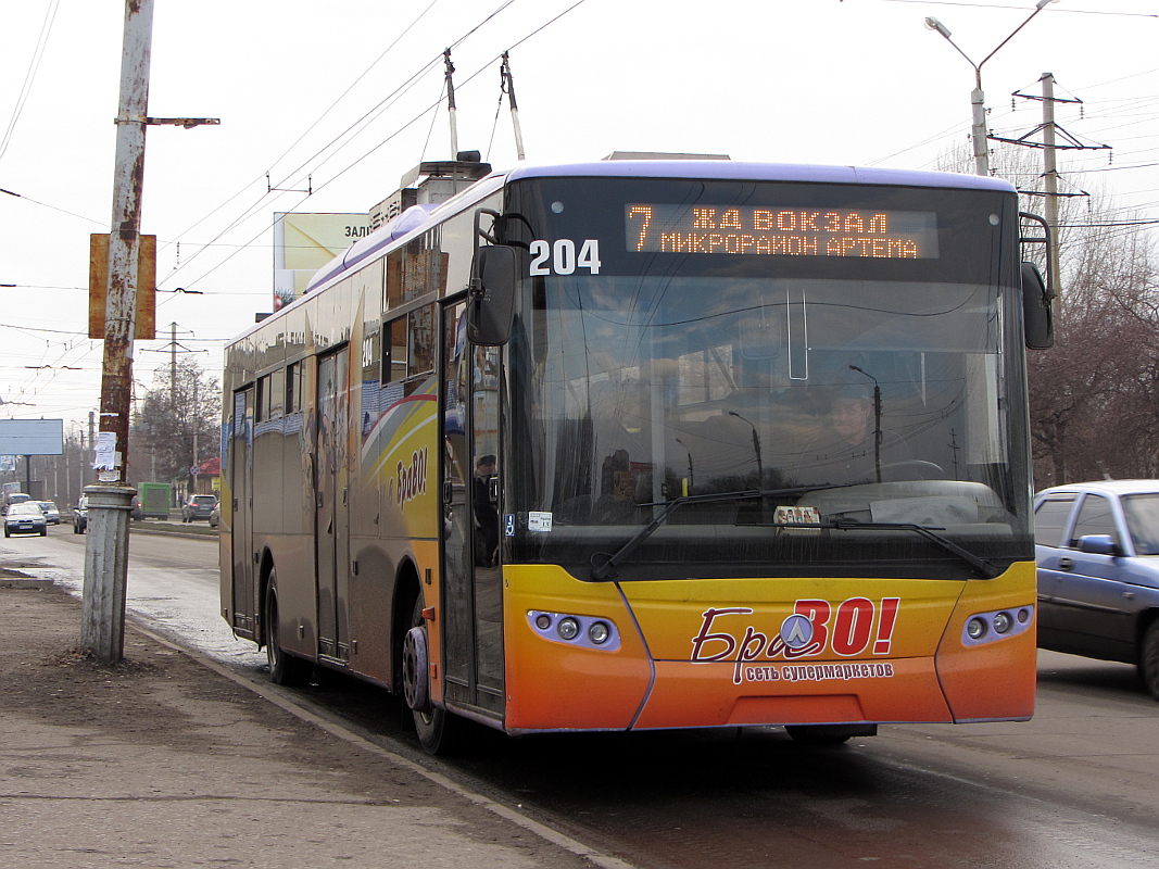 Славянск, ЛАЗ E183A1 № 204