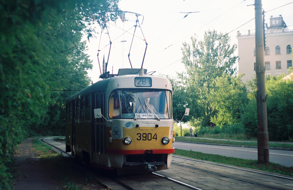 Москва, Tatra T3SU № 3904