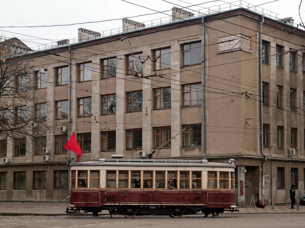 Charkivas, Kh nr. 100; Odesa — Trams on Filming in Odessa
