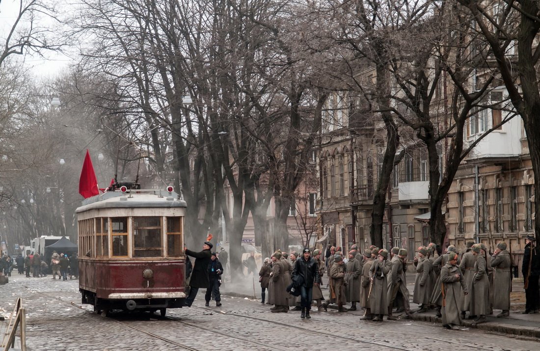 Harkov, Kh — 100; Odessza — Trams on Filming in Odessa