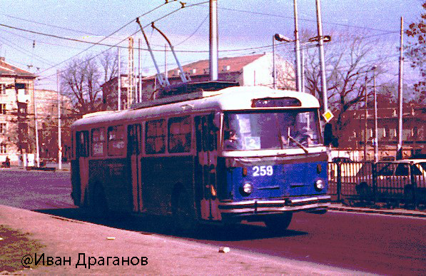 Пловдив, Škoda 9TrHT28 № 259; Пловдив — Исторически снимки — Тролейбуси • Исторические фотографии — Троллейбусов