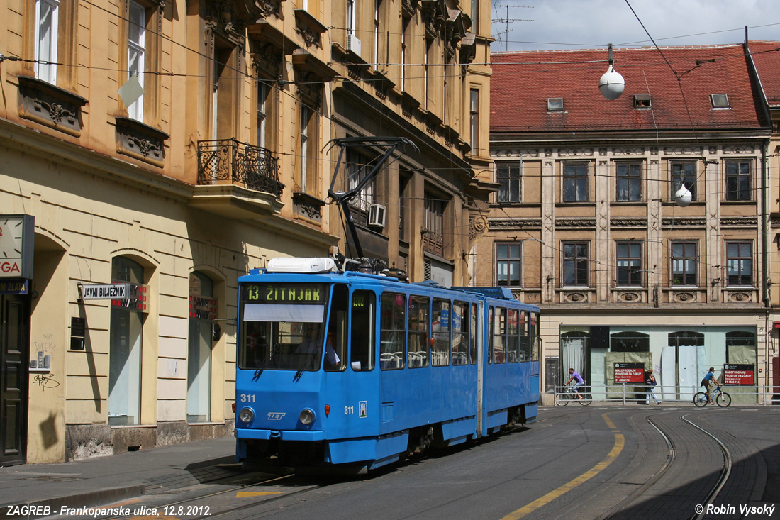 Загреб, Tatra KT4YU № 311
