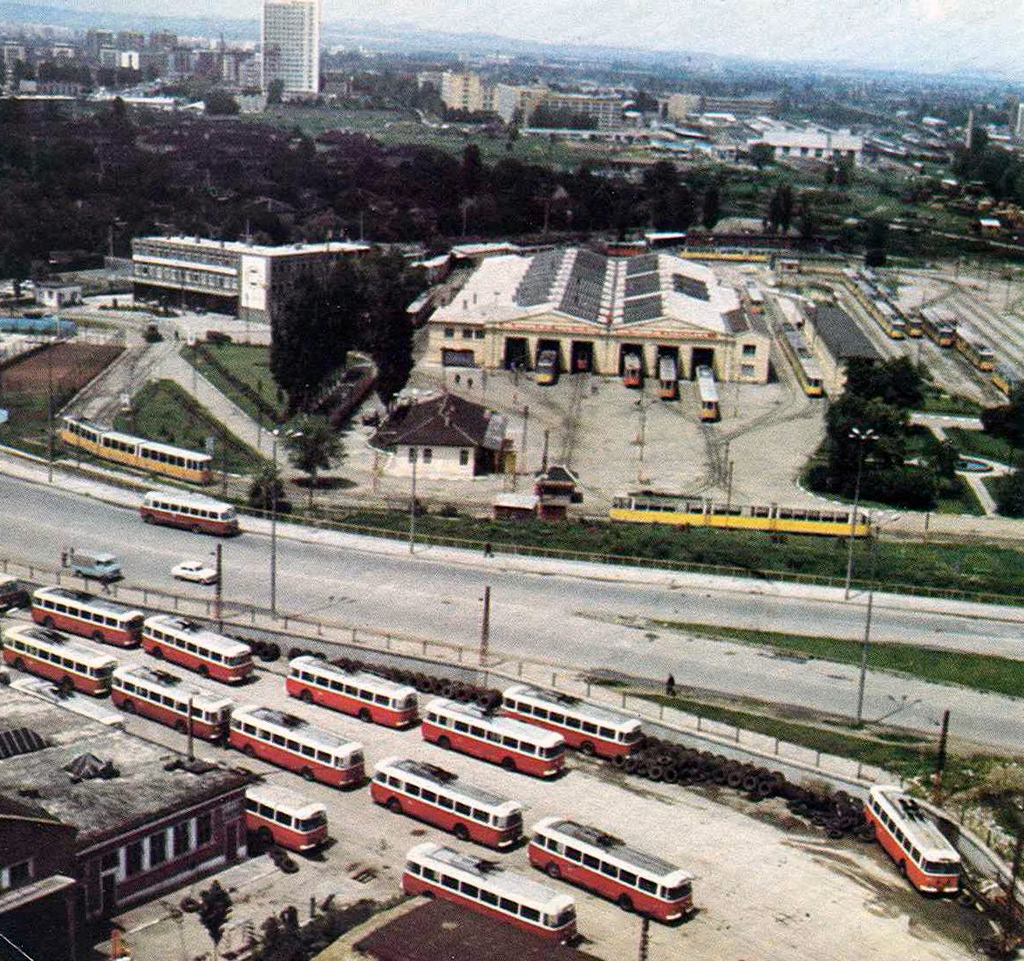 Sofia — Combined trolleybus and electric bus depots: [2] Nadejda; Sofia — Historical —  Тrolleybus photos (1941–1989); Sofia — Historical — Тramway photos (1945–1989); Sofia — Tram depots: [3] Banishora
