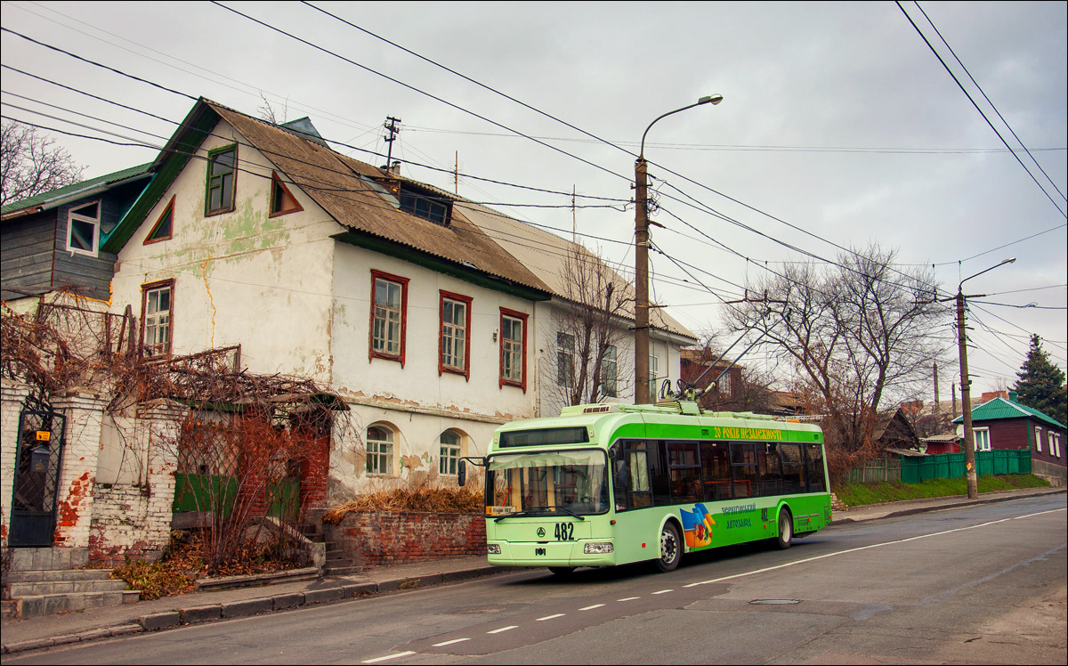 Чернигов, Еталон-БКМ 321 № 482; Чернигов — Покатушки 25 ноября 2012 на троллейбусе Эталон-БКМ 321 № 482