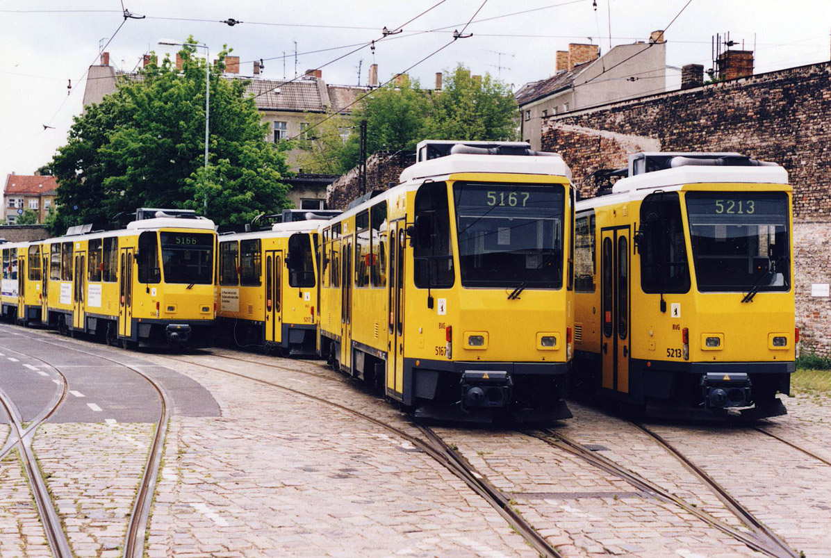 Berlīne, Tatra T6A2M № 5167; Berlīne, Tatra T6A2M № 5213; Berlīne, Tatra T6A2M № 5166