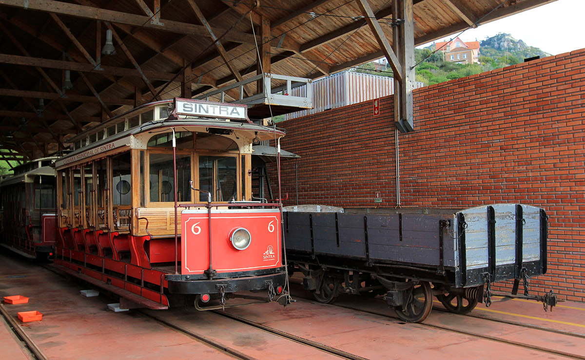 Sintra, Brill 2-axle motor car № 6; Sintra, 2-axle trailer car № б/н; Sintra — Depósito Ribeira da Sintra